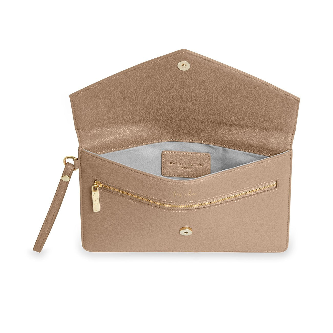 ESME ENVELOPE CLUTCH BAG | TAUPE