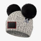 Mickey Mouse Black Speckled Double Pom Beanie - Love Your Melon x Disney