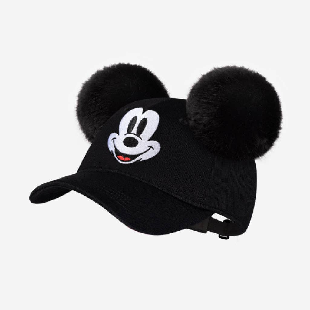 Mickey Mouse Black Hero Cap with Pom Ear - Love Your Melon x Disney