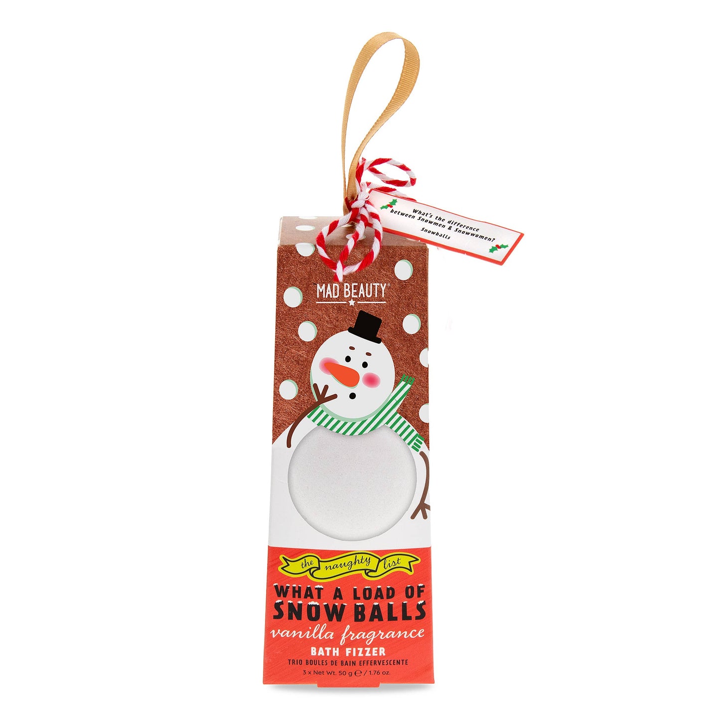 Snow Balls Vanilla Fizzer Trio - Mad Beauty Naughty List