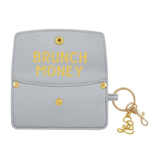 Brunch Money Credit Card Pouch - Silver Rose