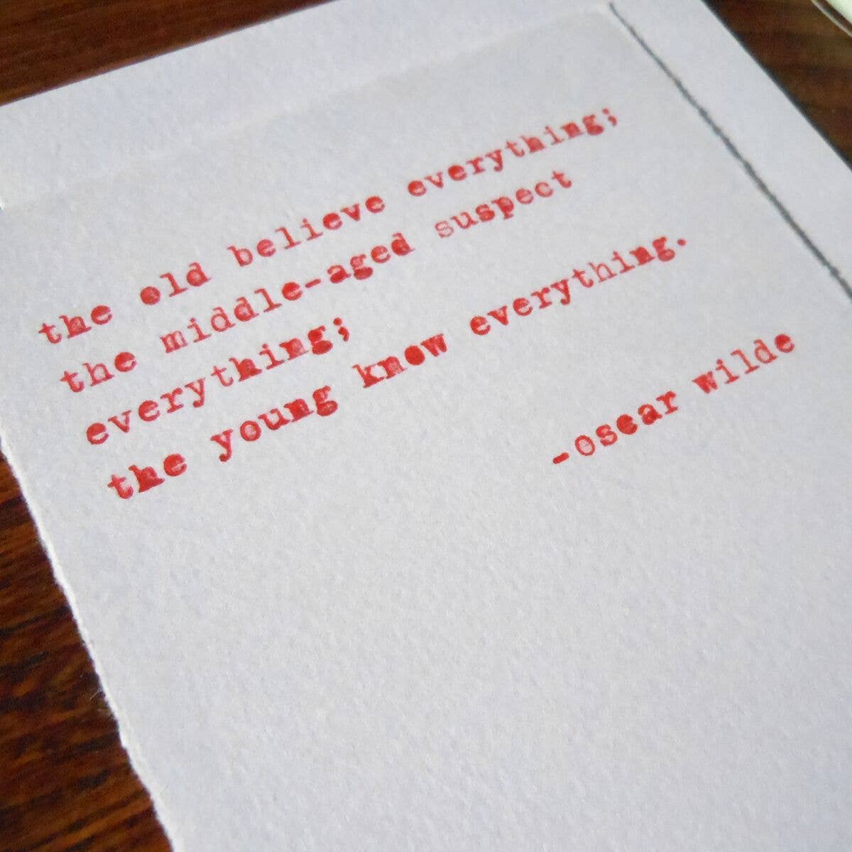 Wilde Birthday Quote