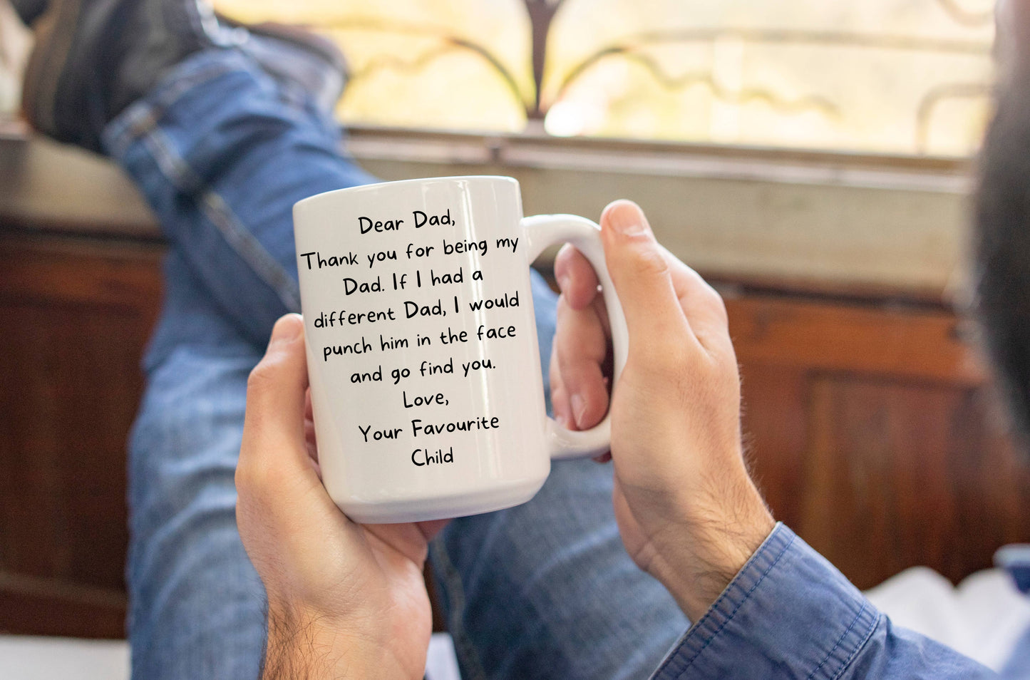 Dear Dad Thank You For Being My Dad Mug