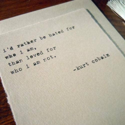 Cobain Quote Card