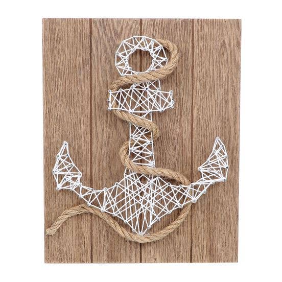 Anchor String Art Box Sign