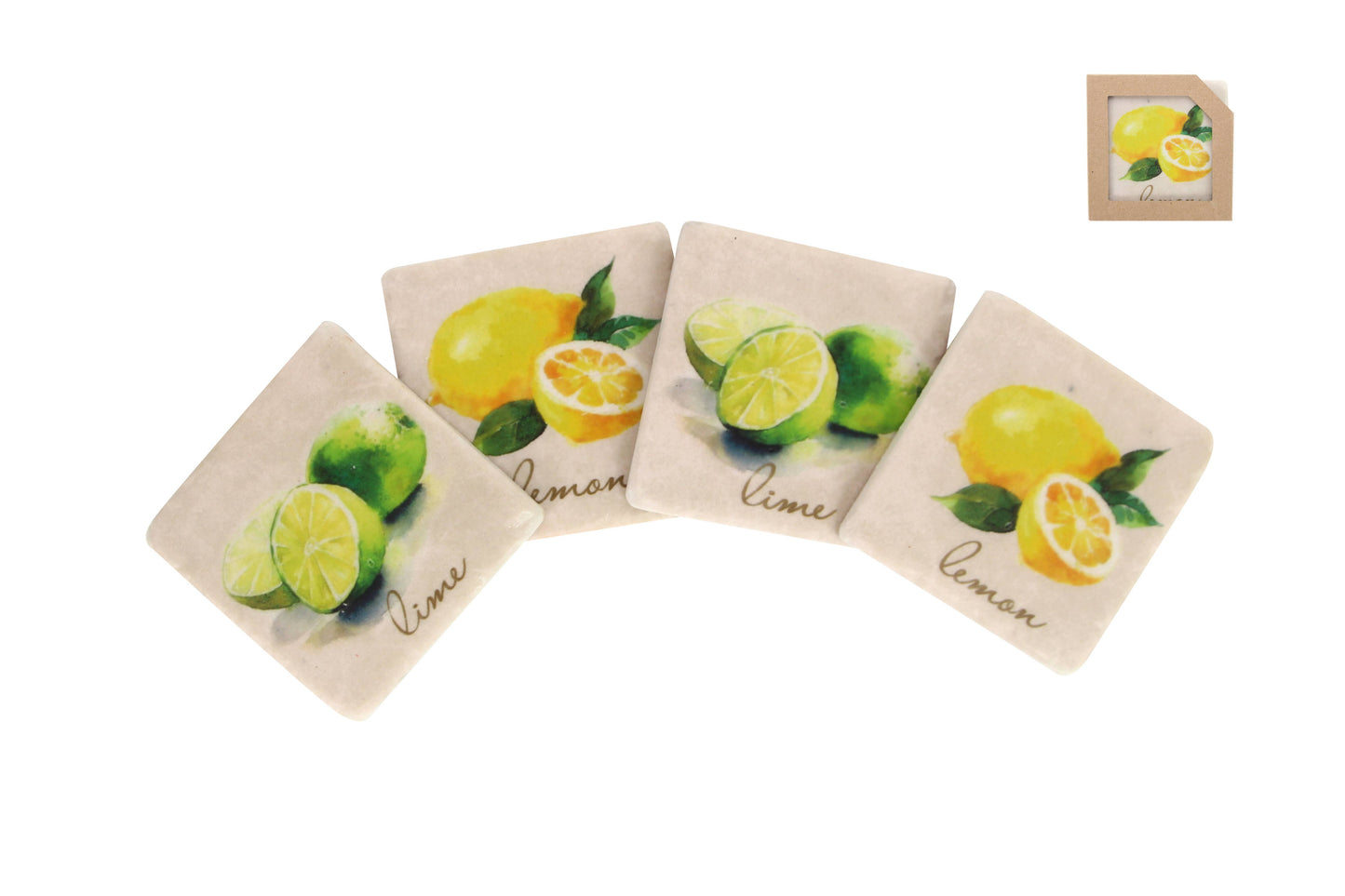 Lemon Lime Coaster Set