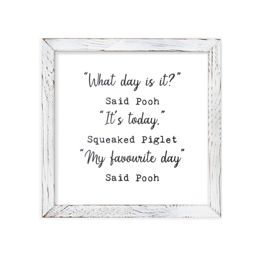 What Day Is It - Framed Wall Art