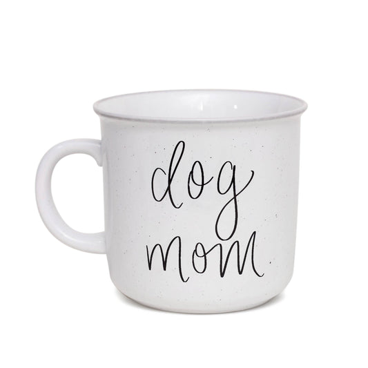 Dog Mom - Rustic Campfire Coffee Mug - 16 oz