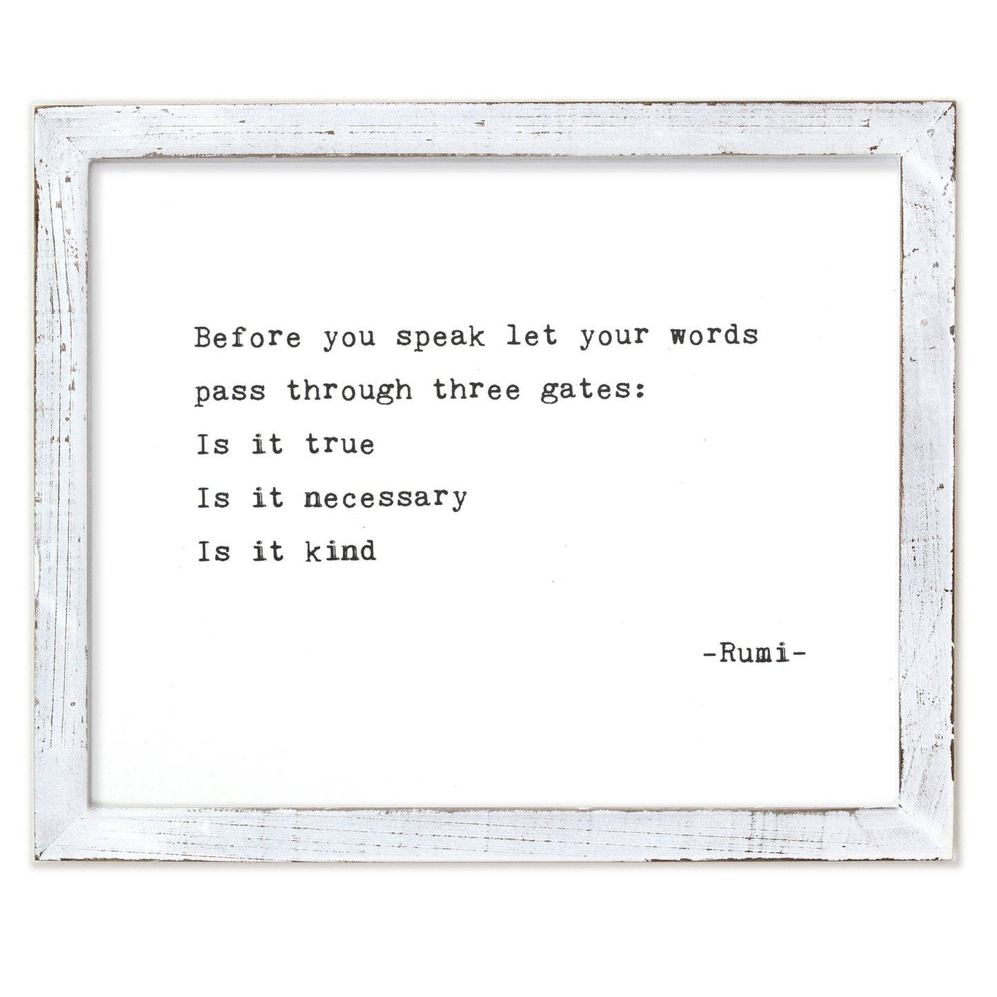 Before You Speak - Framed Wall Art