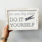 DIY Laundry Wall Sign
