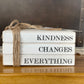 Stacked Books - Kindness Changes Everything
