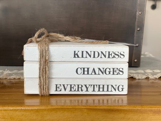 Stacked Books - Kindness Changes Everything