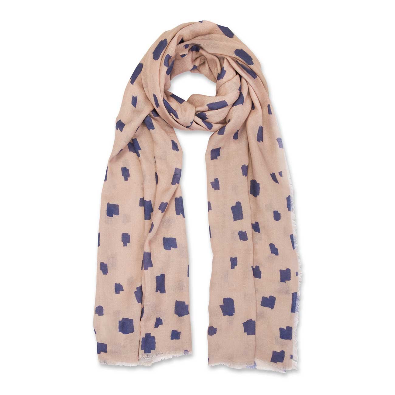 PRINTED SCARF | ABSTRACT BLOCK PRINT