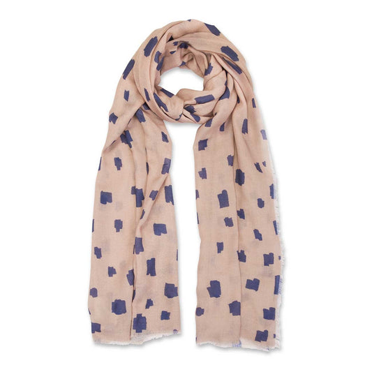 PRINTED SCARF | ABSTRACT BLOCK PRINT